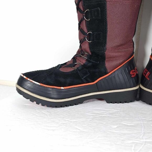 Sorel Women's TIVOLI High II US7,5 Madder Brown Lined Faux Fur Snow Boots - Picture 8 of 14